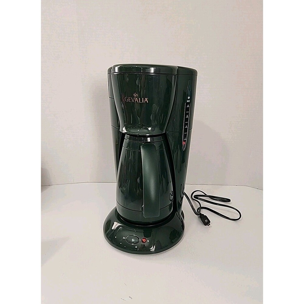 Gevalia Kaffe C60-BC 8 Cup Coffee Maker Green Thermal Carafe Drip Brew w/ Filter